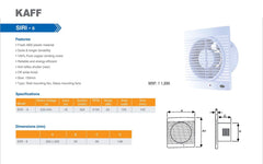 Kaff Exhaust Fans SIRI-6(White) 150 mm