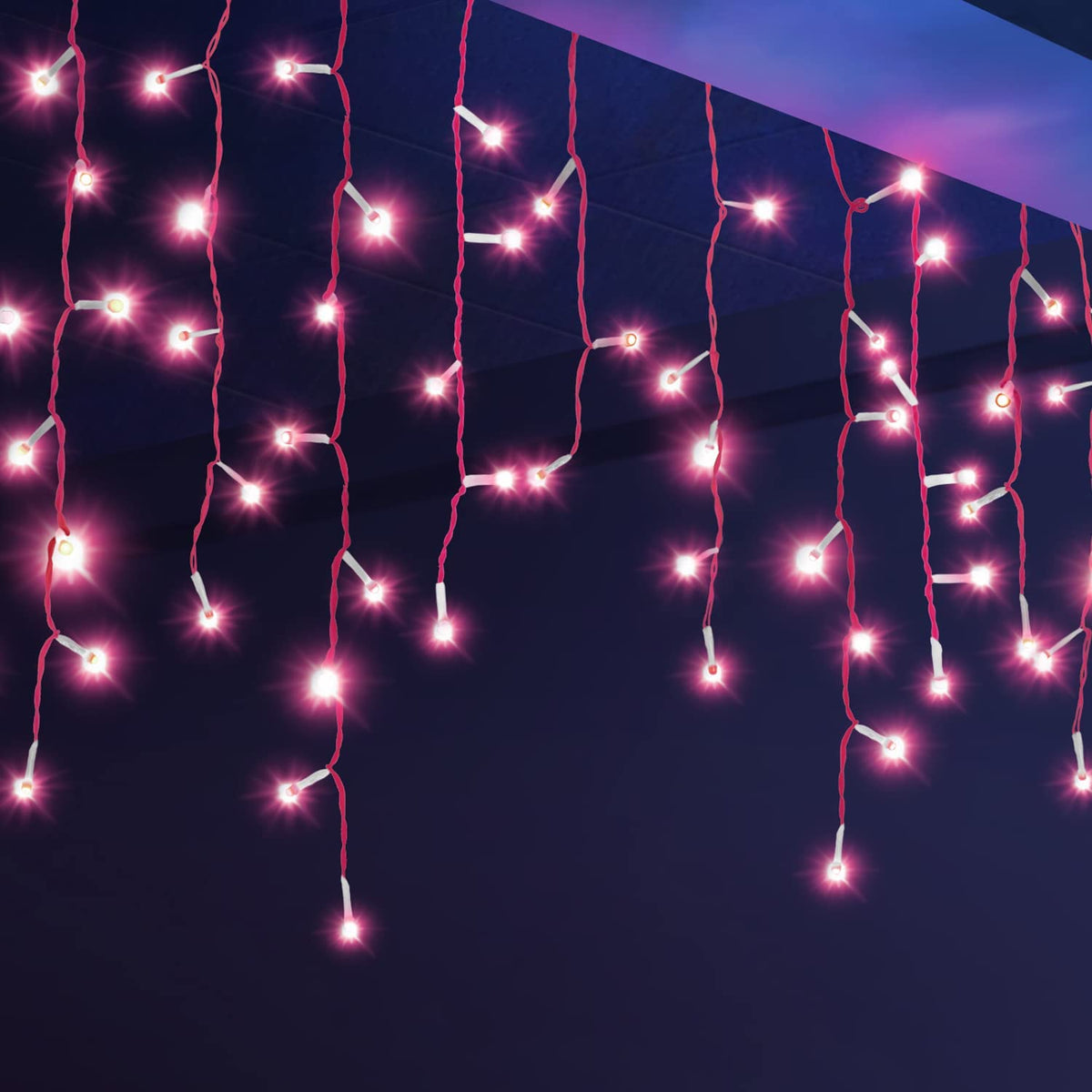Philips Starlit 12 Meter 72 LEDs String Light for Decoration (58224-pink) (Pack of 4)