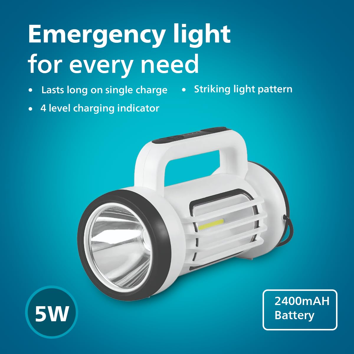 Philips Hiker 5W Rechargeable Emergency Light