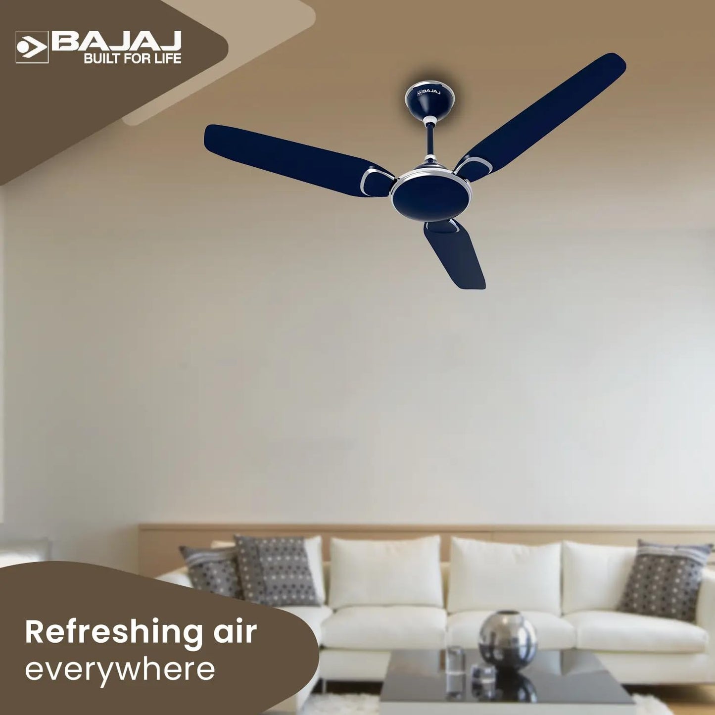 Bajaj Trendy EE 1200mm Celestial Blue Ceiling Fan