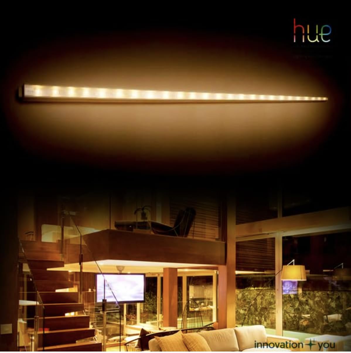 Philips 31185 MEMURU wall lamp LED white 1x11W Philips Hue White Ambiance Memuru LED cove light 3feet linkable one to