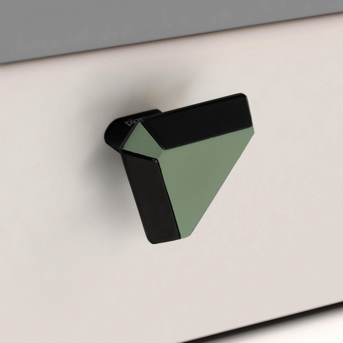 Plantex Knobs for Drawer/Drawer Knobs/Triangle Knob for Cabinets/Drawer Handle/Pull-Push Knob for Kitchen/Bedroom Drawers - Pack of 1 (SH-431, DC-Black & Green)-3