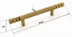 Plantex 14 inch Door Handle for Main Door/Heavy Duty Main Door Handle/Pull-Push Handles for Home/Office/Hotel- Pack of 1 (Brass Antique) - 3 Years Warranty-3