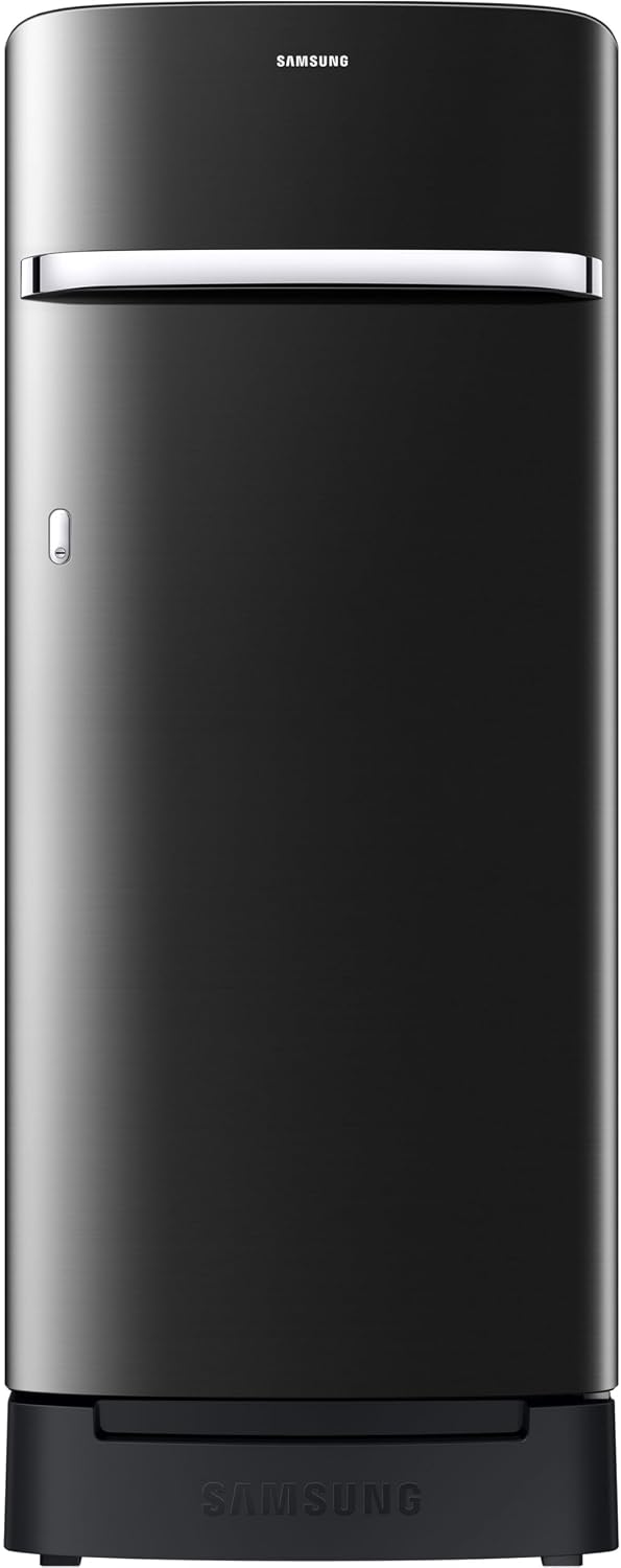 Samsung 215 L, 3 Star, Digital Inverter, Direct-Cool Single Door Refrigerator (RR23D2H23BX/HL, Luxe Black, Base Stand Drawer)-1