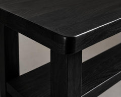 Solid Sheesham Wood C Shape Side Table for Living Room | Modern Sofa End Table | Wooden Laptop Table for Bed | 