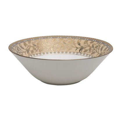 Clay Craft Fine Ceramic Ebony Dinner Set, Enchanting Gold, for Family of 4, Dinner Set Ceramic, Crockery Set, Dining Set for Dinner, Crockery Set for Gift, Kitchen Set (16 Pieces, E649)