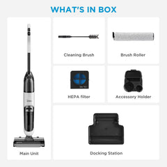Midea X6 Wet-Dry Cordless Vacuum Cleaner | Self Traction Design | Two Tank System | Self-Cleaning & 3 Modes | with Docket Station