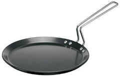Hawkins Futura 26 cm Flat Tava, Hard Anodised Tawa with Stainless Steel Handle, Induction Tawa with Rim, Pancake Pan, Flat Pan, Black (IAFT26)