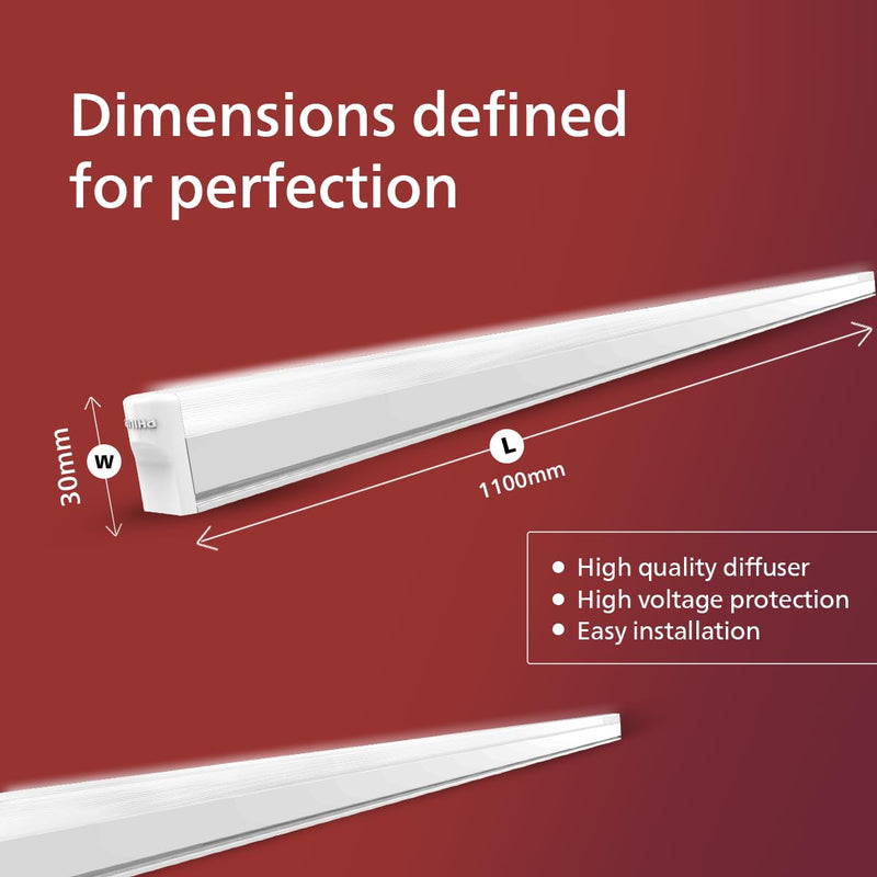 Philips 20W Ujjwal LED Batten, LED Tubelight for Home, Cool Day Light, Pack of 6