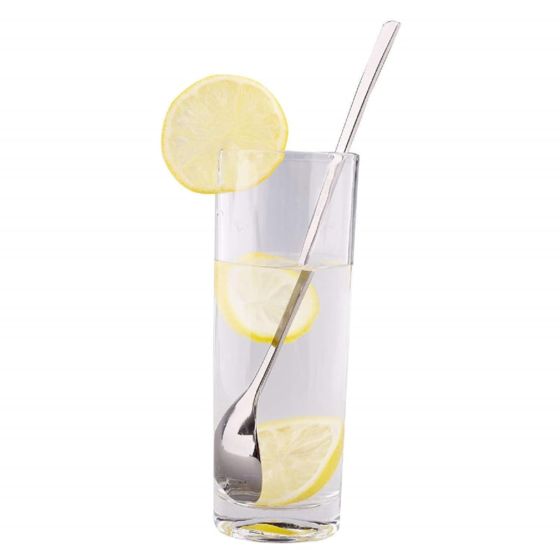 Dynore Stainless Steel 4 Pcs Soda Spoons/Horlicks Spoon/Milkshake Spoon/Bar Spoon 8 inch- Set of 4
