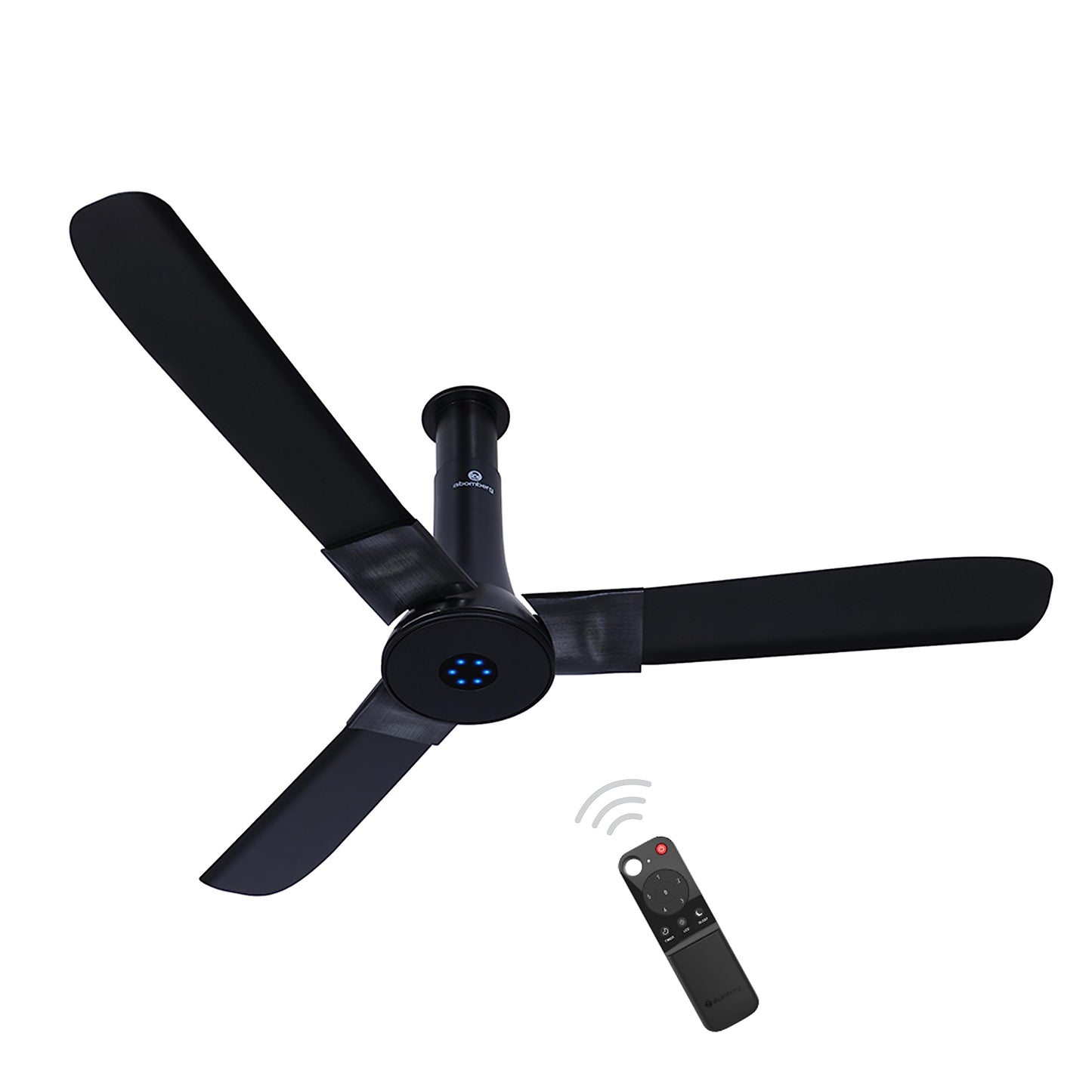 atomberg Studio+ 1200mm BLDC Ceiling Fan with Remote Control | BEE 5-star Energy Efficient | New Blade Design | High Air Delivery| LED Speed Indicator | Low noise | 3 Year Warranty| Dark Teakwood