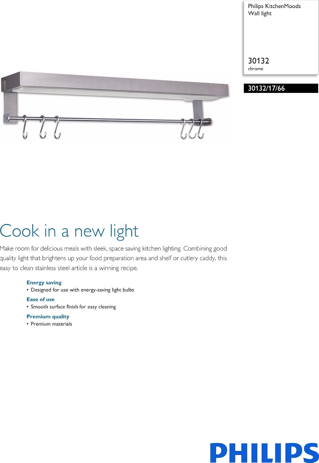 Philips 30132 14-Watt Wall Lamp