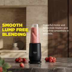 Preethi MiniBlend Plus Plastic Blender, 3 Jars, 300W for Blend, Grind & Store, Black
