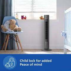 PHILIPS CX 5535/11 High Performance Bladeless Technology Tower Fan