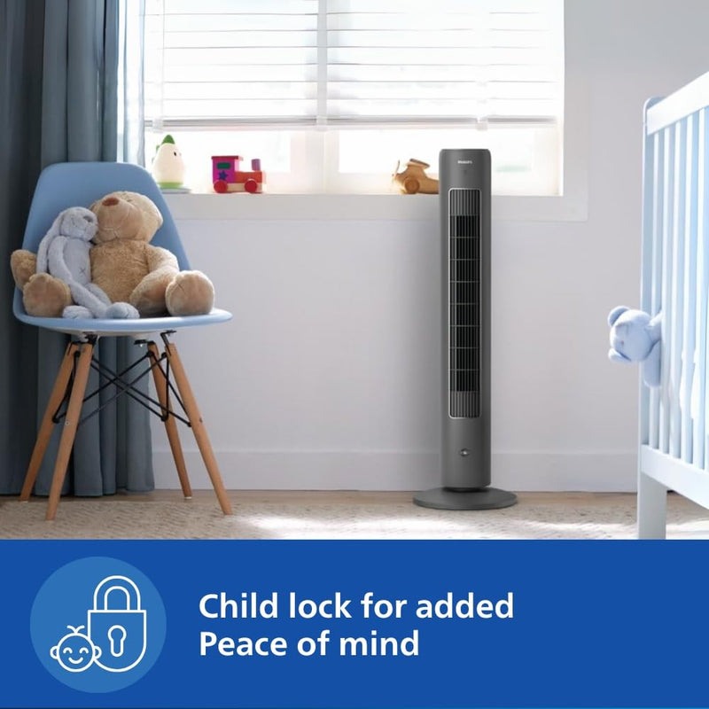 PHILIPS CX 5535/11 High Performance Bladeless Technology Tower Fan