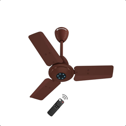 atomberg Ikano 600mm BLDC Ceiling Fan with Remote | BEE 5 star | High Air Delivery | LED Speed Indicator | Low Noise | Timeless Design with Power Saving | 3 Year Warranty| Gloss Brown