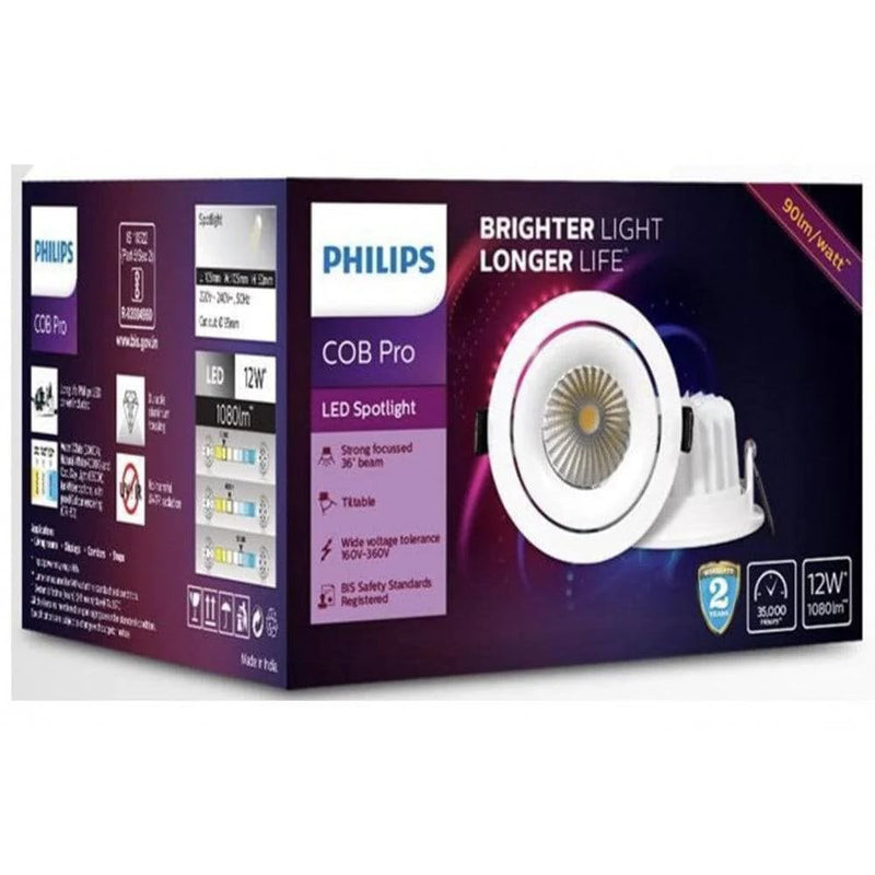 Philips LED COB Pro 12W Downlight
