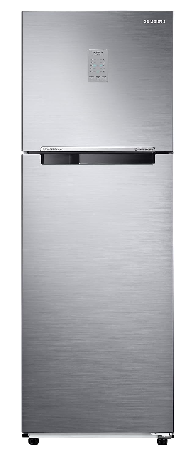 Samsung 256L 2 Star Inverter Frost-Free Convertible 3 In 1 Double Door Refrigerator Appliance (RT30C3732S8/HL,Elegant Inox)-1