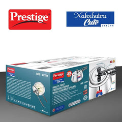 Prestige 3Litre Stainless Steel Nakshatra Cute Svachh Pressure Cooker|Deep Inner lid for spillage control|Induction compatible|3 layers sandwich bottom|Heavy gauge body|5 years warranty|ISI Certified