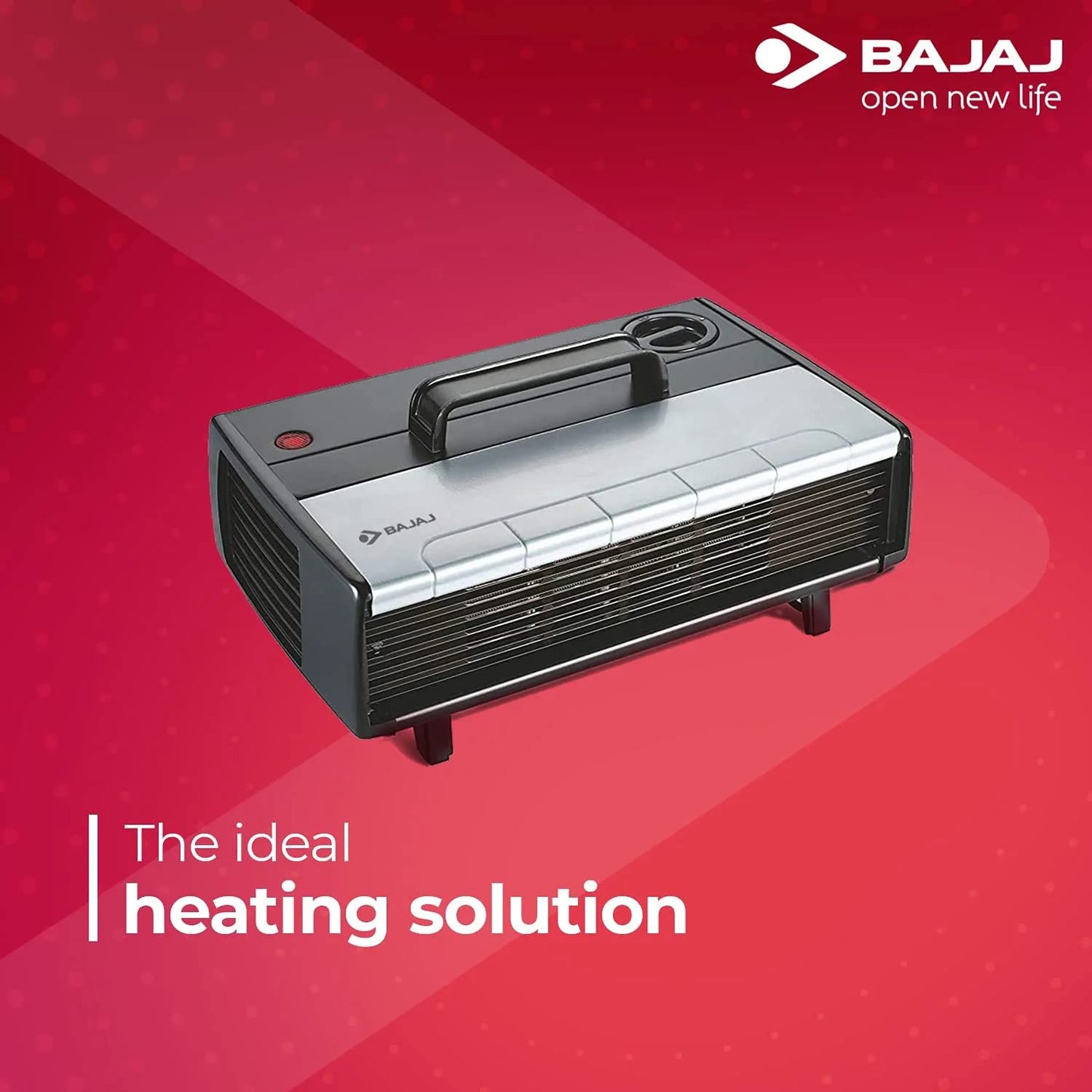 Bajaj Majesty RX 7 2000 Watts Heat Convector Room Heater | Instant Warmth | Personalized Comfort | Convenient & Elegant | Cool Touch Handle | ISI Approved 【Black】