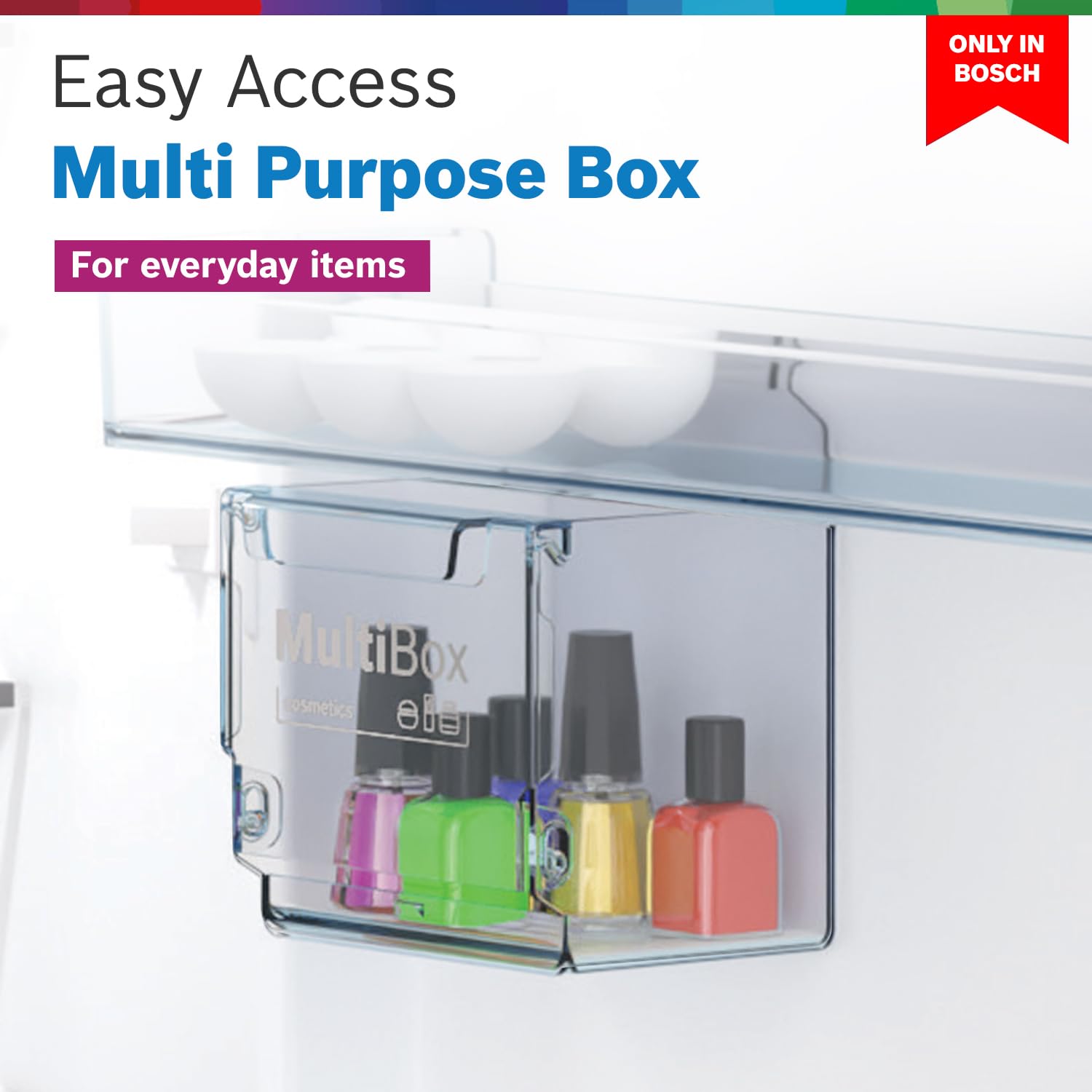 BOSCH MaxFlex Convert 302 L 3 Star Inverter Frost Free Triple Door Refrigerator (CMC33K03NI, 8-in-1 Convertible, UV Protected Body Shield, VitaFresh Technology, Adaptive UI, Sparkly Steel)
