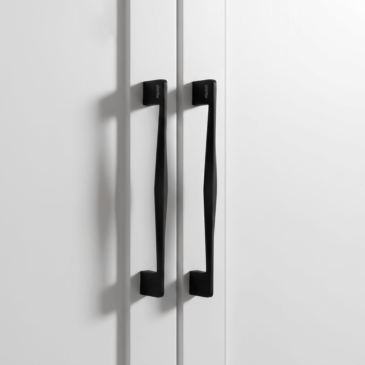 Plantex Cabinet Handle/160mm Handle for Drawer/Wardrobe/Kitchen Handle/Pull-Push Handle for Home/Office - Pack of 2 (Black) (Model APS-PH-104)