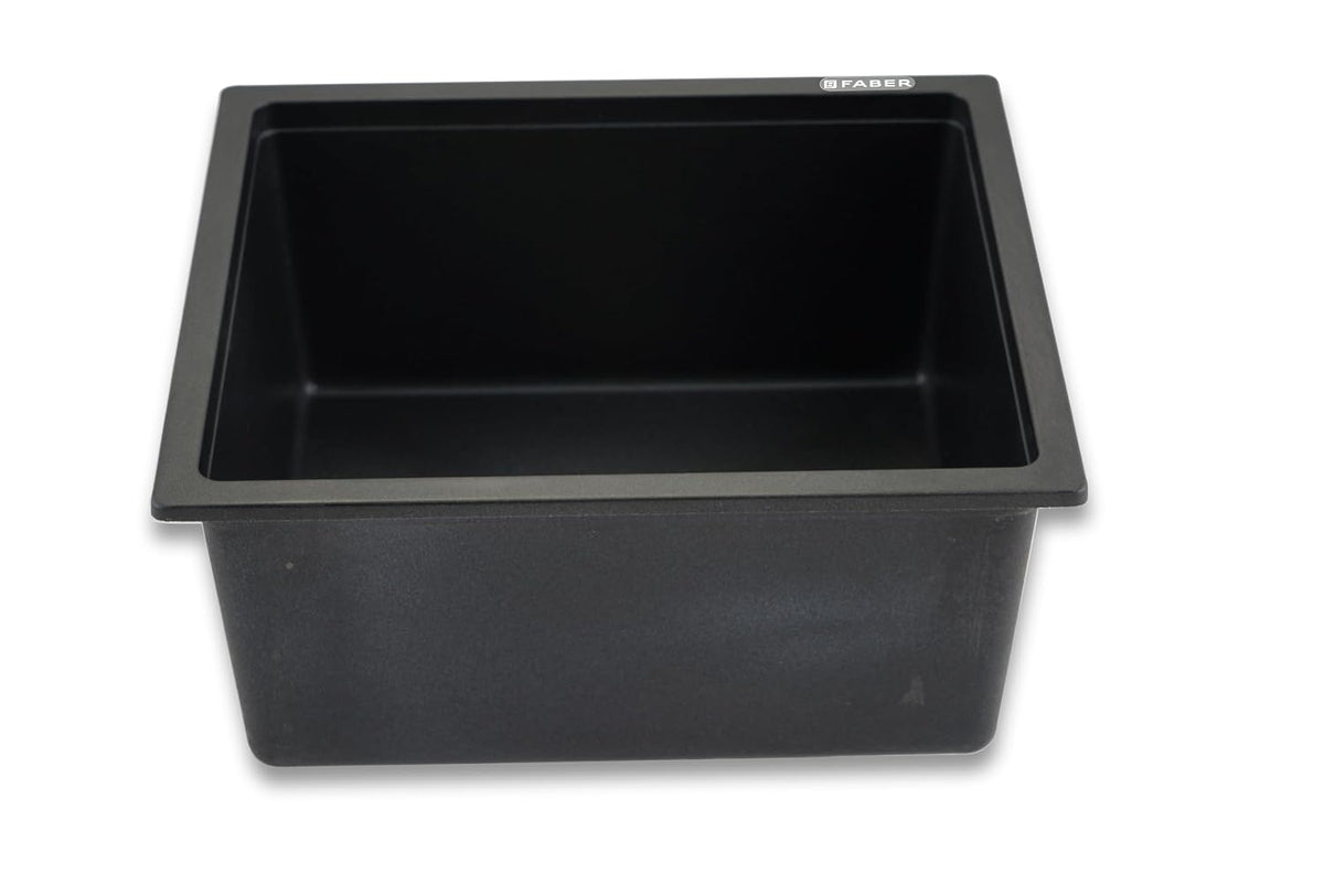 Faber Verona Ingranite18"X16"Single Bowl Sink|Includes Plumbing Waste Kit|25 Years Warranty|Silent,Scratch,Dent & Heat R