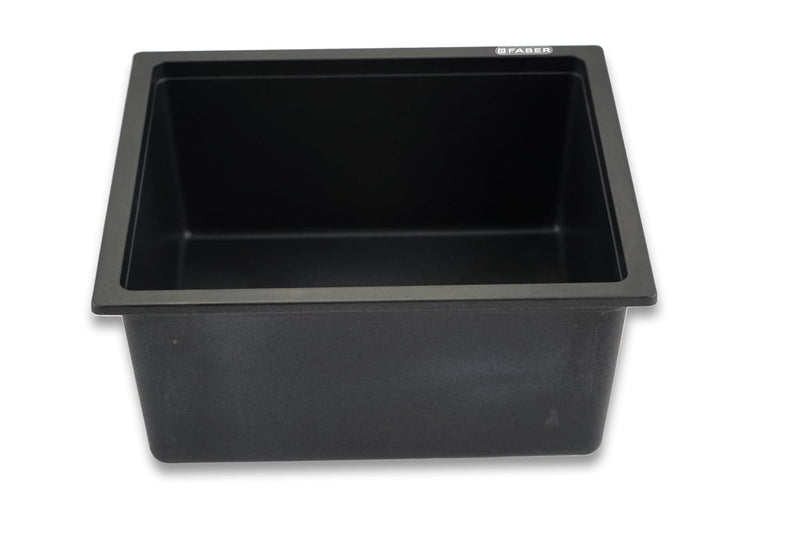 Faber Verona Ingranite18"X16"Single Bowl Sink|Includes Plumbing Waste Kit|25 Years Warranty|Silent,Scratch,Dent & Heat R