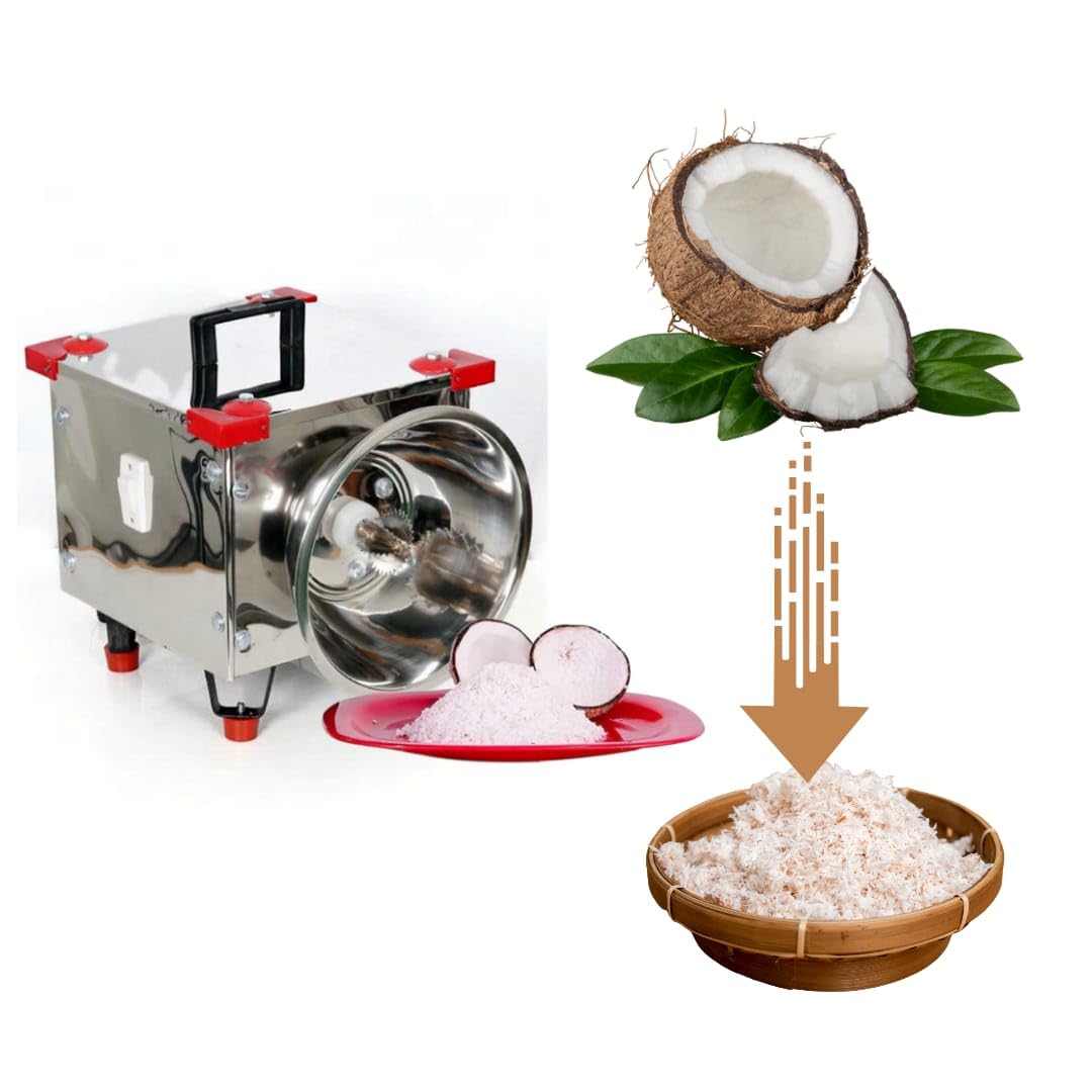 Krn Commercial Coconut Scrapper For Kitchen Electrical, For Restaurant, Hotel, Catering, Stainless Steel, (Commercial Use Only), 180 Watts
