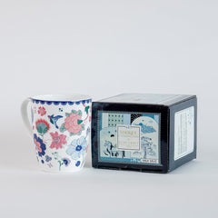 Magique by The Wishing Chair x ClayCraft : Forest Jahanara Ceramic Coffee Mug 300ml | Fine China Milk Tea Cup | Elegant Floral Mug for Home Office Gifting | Microwave & Dishwasher Safe