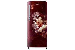 Samsung 183 L, 3 Star, Digital Inverter, Direct-Cool Single Door Refrigerator (RR20H2723RZ/NL, Midnight Blossom Red, Single Touch Defrost, 2026 Model)-1