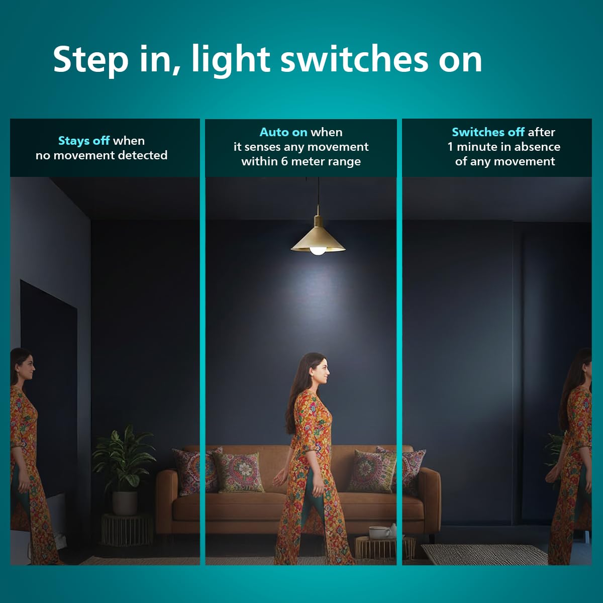 Philips 15W Motion Sensor LED Bulb