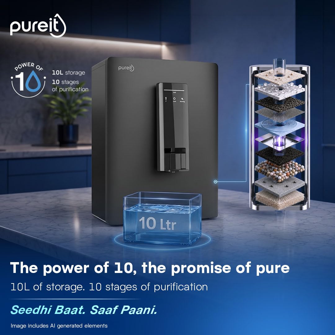 Pureit Lithos 2X RO Water Purifier for Home (PIRO10091MECA6B)-3