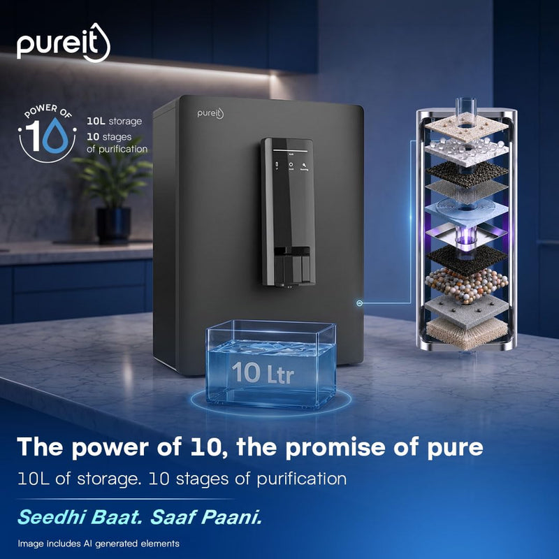 Pureit Lithos 2X RO Water Purifier for Home (PIRO10091MECA6B)-3