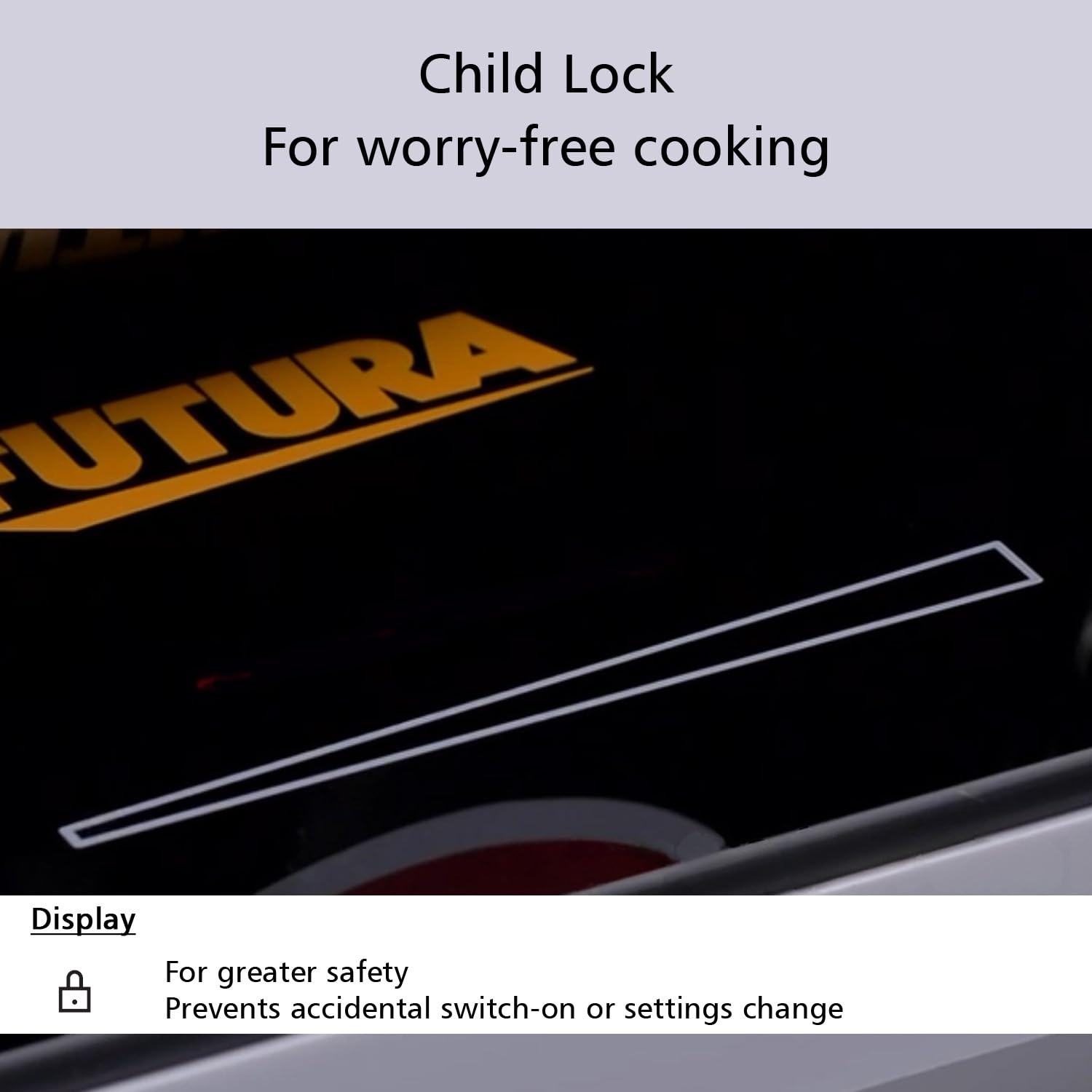 Hawkins Futura Single Induction Hob, 2000-W Cooktop with 20 Power Settings, Precise Time Setting Intervals, Child Lock, Black (FIC1A1)