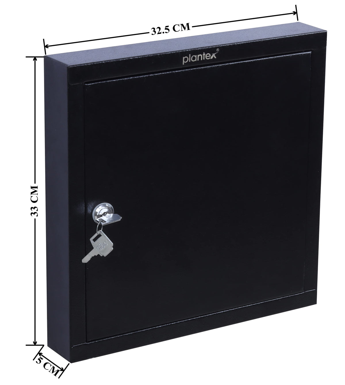 Plantex GI Metal Key Storage Box/Key Cabinet with 25 Key-Holders with Lock for Home/Key Holder for Home/Hotel/Companies/Office - Wall Mount (Black)-4