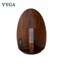 Vyga Curv Teakwood Coconut Scraper with Protection Cap