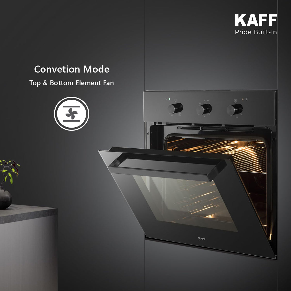 Kaff OV 83 ML7 Multi-Function Built-in Microwave Oven 83 L | Eco Mode, Microwave, Grill, Convection & Combination Mode |