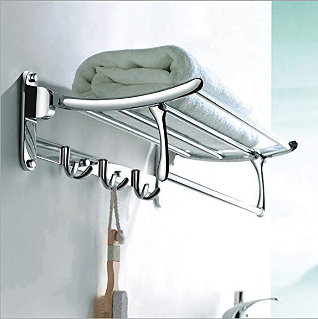 Plantex Stainless Steel Towel Hanger for Bathroom/Towel Rack/Bathroom Towel Holder/Towel Stand/Bathroom Accessories - Pack of 16 (24 Inch-Chrome)