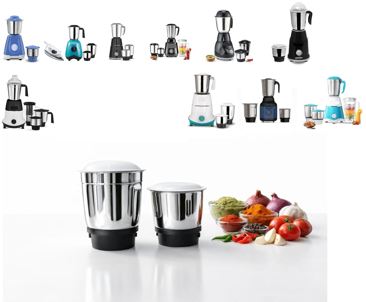 A ltrr 400ml & 800ml Mixer Grinder Jars | Suitable for Maharaja Whiteline, Bajaj, Lifelong, Orient (Selected Models Only) | Not Compatible with Other Models