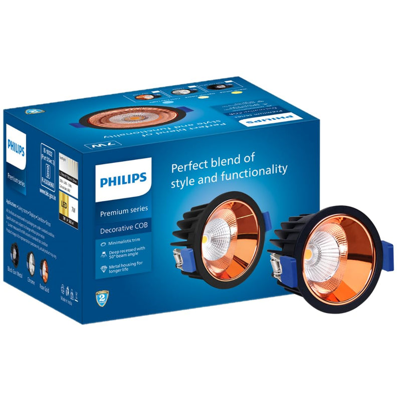 Philips 7W Round COB LED Spotlight