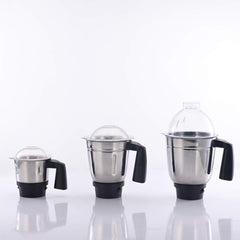 USHA Maxiquick 500-Watt Copper Motor Mixer Grinder with 3 Jars (Magenta/Black)