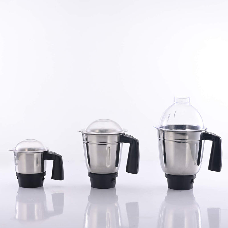 USHA Maxiquick 500-Watt Copper Motor Mixer Grinder with 3 Jars (Magenta/Black)