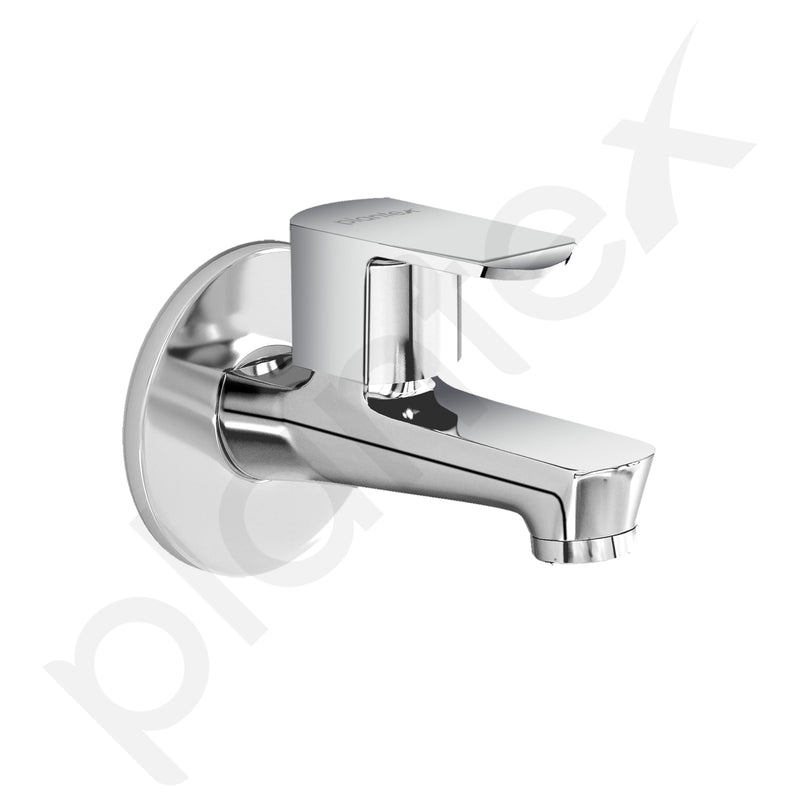 Plantex Water Tap for Bathroom with Water-Saving Tap/Wall Mount Bib Tap with Wall Flange and Teflon Tape/Brass Spindle Basin Tap for Home (CRM-1281-Mirror Chrome Finish)-6