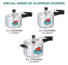 Pigeon by Stovekraft Aluminium Inner Lid Pressure Cooker (Silver) BIS Certified