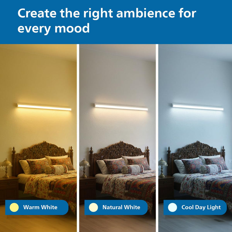 Philips 36W 3-in-1 Colour Changing LED Batten 4 Ft