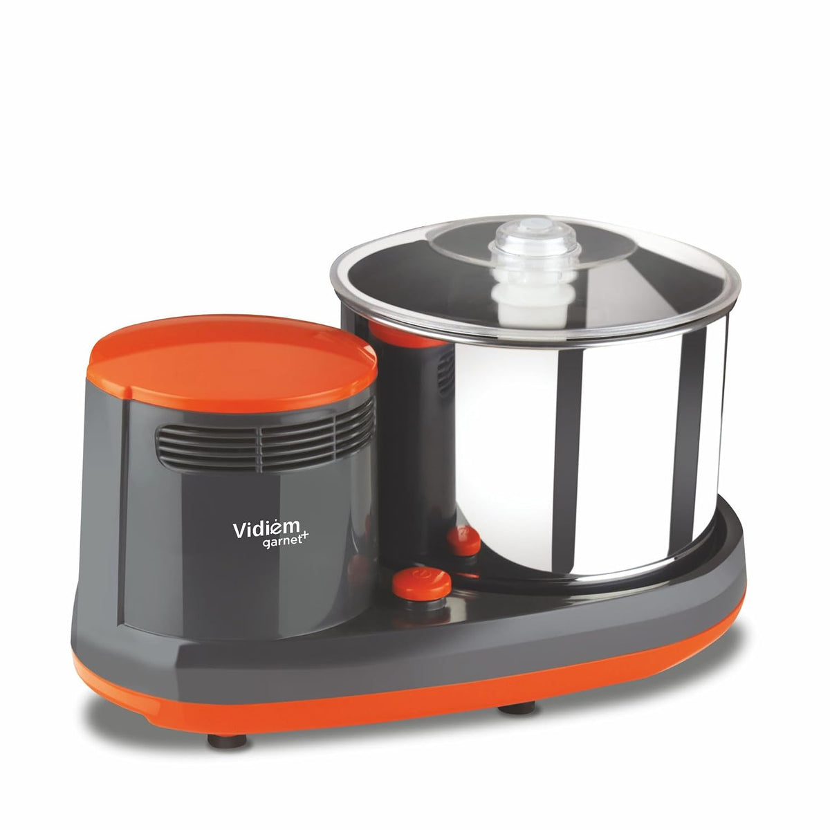 Vidiem Tusker 2.0L Table Top Wet Grinder | 200W Power Max Motor | Twin Wipers, Metal Chassis, Easy Lock | Stainless Stee