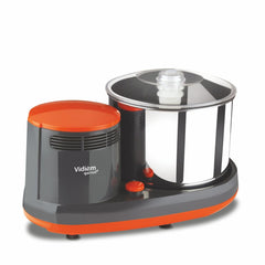 Vidiem Tusker 2.0L Table Top Wet Grinder | 200W Power Max Motor | Twin Wipers, Metal Chassis, Easy Lock | Stainless Stee