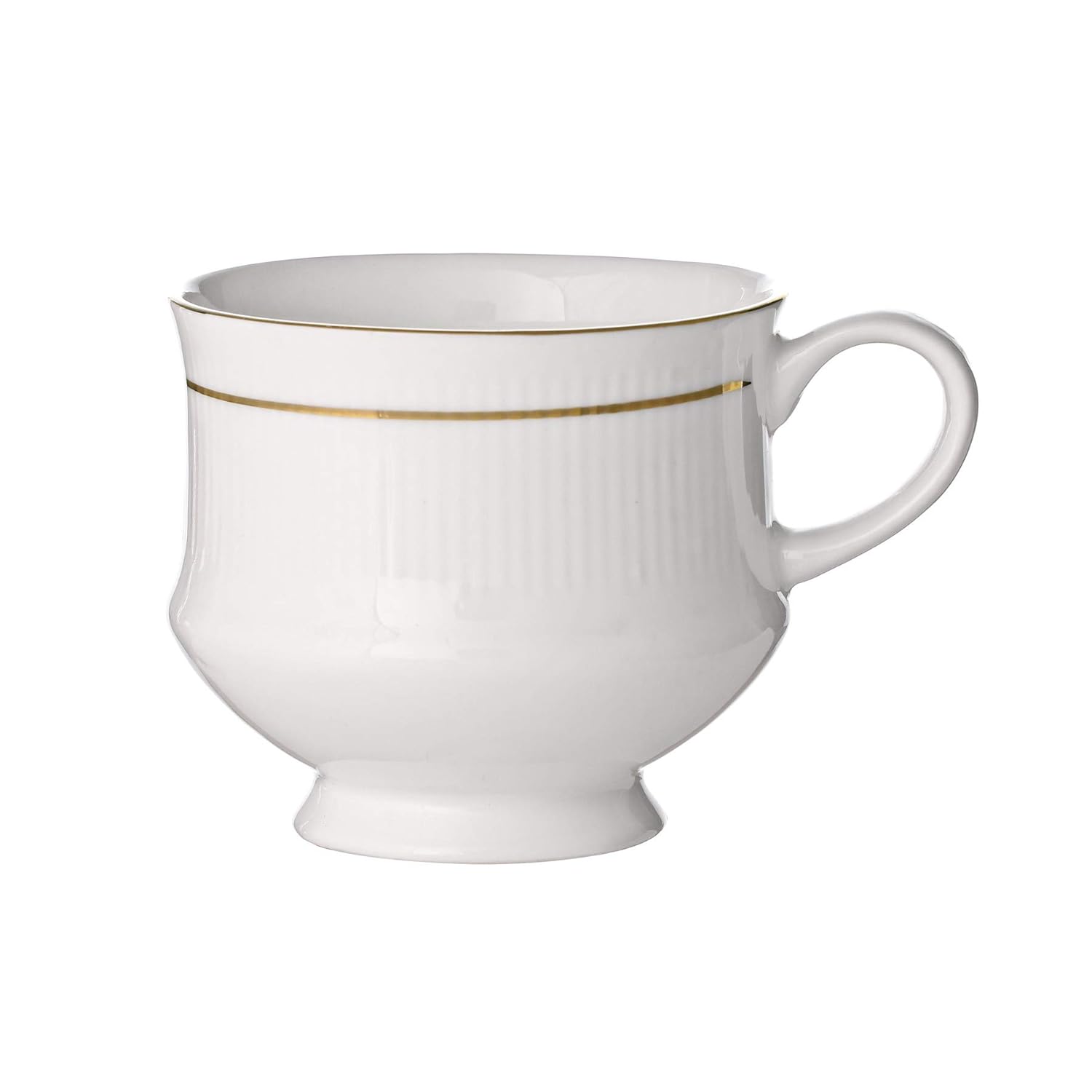 Clay Craft Elegant Gold Line Coffee/Tea Cups Set of 6, Perfect for Daily use 180 ml, (Mona-Set of 6), Tea Cup Set of 6, Mugs for Coffee, Cups Set of 6, Ideal for Gifting, Perfect for Home and Office