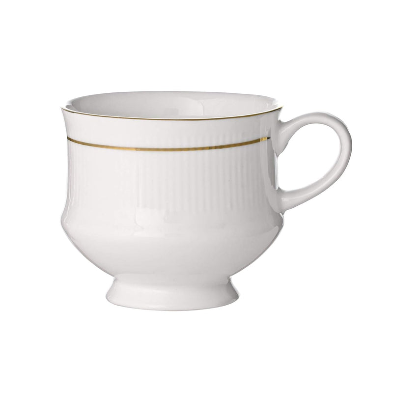 Clay Craft Elegant Gold Line Coffee/Tea Cups Set of 6, Perfect for Daily use 180 ml, (Mona-Set of 6), Tea Cup Set of 6, Mugs for Coffee, Cups Set of 6, Ideal for Gifting, Perfect for Home and Office